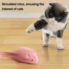 Interaktives Maus Katzenspielzeug Elektrische Quietschende Plüschmaus Simulierte Maus mit Nachtfluoreszenz für Wohnungskatzen Selbstunterhaltung