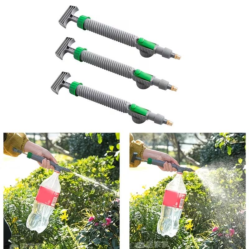 High Pressure Air Pump Manual Sprayer Adjustable Drink Bottle Spray Head Nozzle Garden Watering Tool Sprayer Agriculture Tools