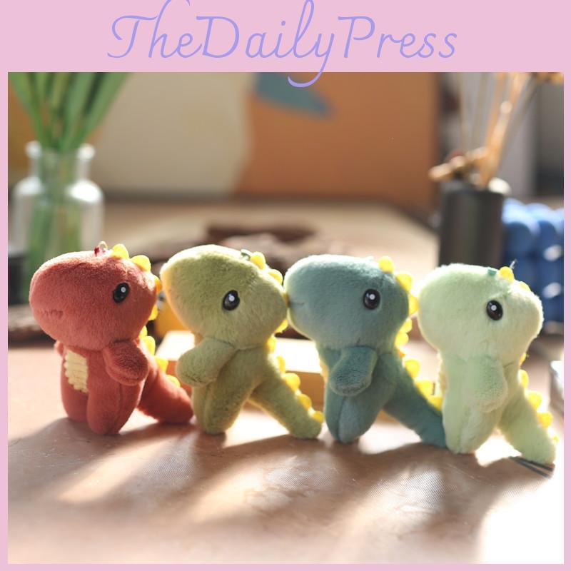 Super Soft Cute Plush Dinosaur Keychain T-rex Stuffed Animal Bag Accessory