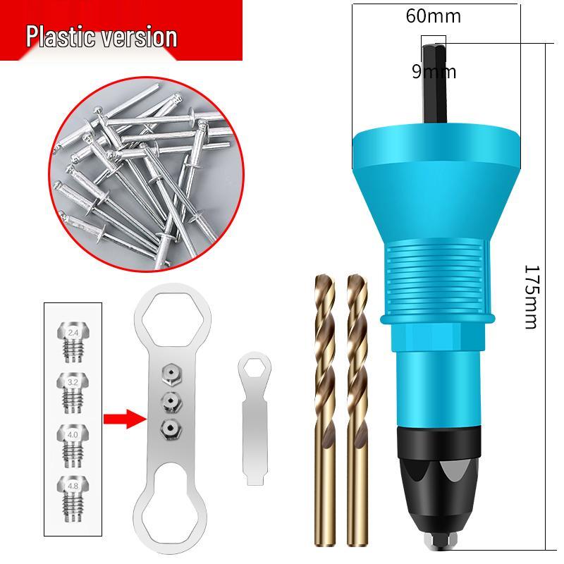 Automatic Electric Pop Rivet Gun Converter with Mandrel