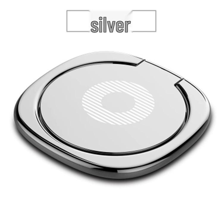 360° Creative Metal Phone Ring Holder - DIY Back Sticker & Lazy Stand with Logo