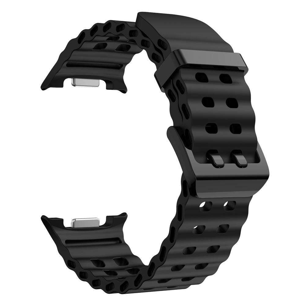 Silicone Marine Band For Samsung Galaxy Watch 8 Classic 46mm Sports Strap For Samsung Watch 8 44mm 40mm Bracelet Watchbands