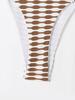 2025 Houndstooth Sexy Women's Bikini Swimwear Split Swimsuit
