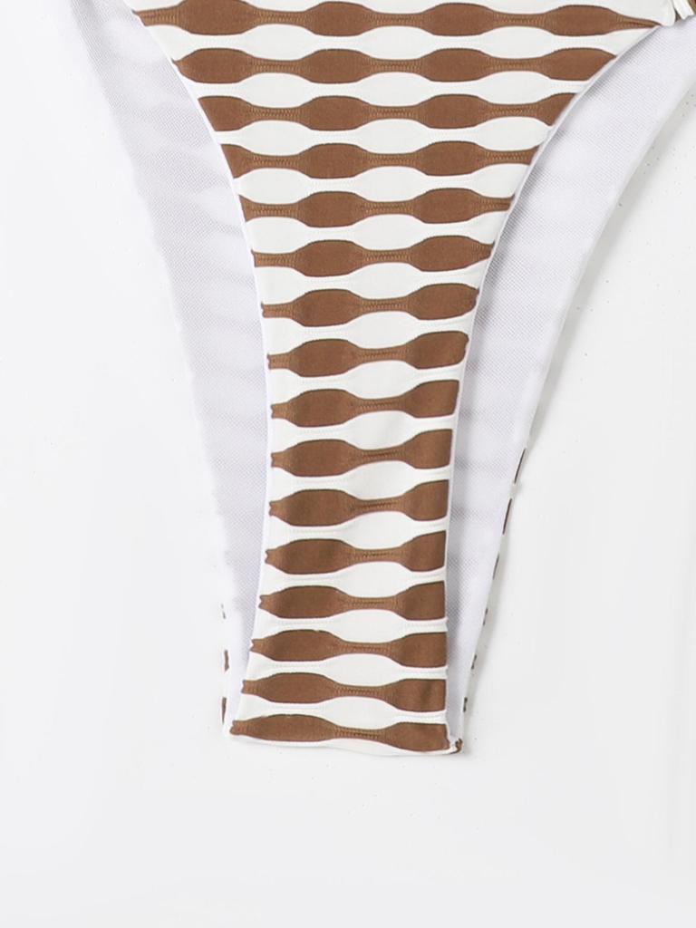 2025 Houndstooth Sexy Women's Bikini Swimwear Split Swimsuit
