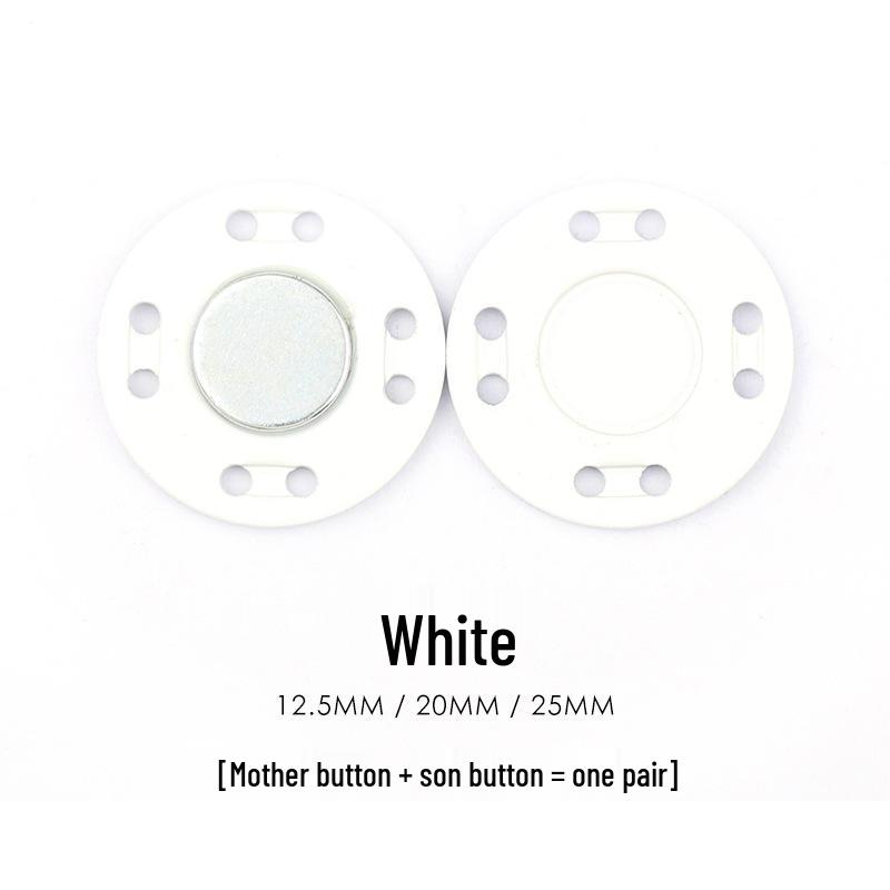 Colored Magnetic Snap Button: Hidden Metal Stud & Eye Closure for Coats and Bags
