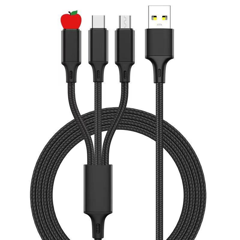 

120W Zinc Alloy 3-in-1 Super Fast Charging Cable