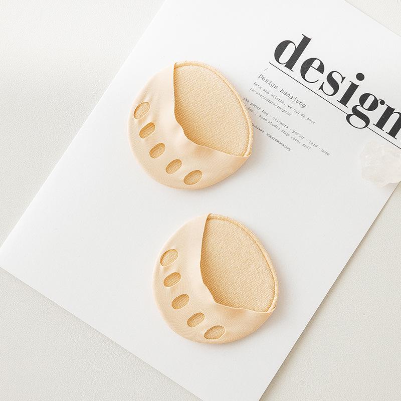 Five-Toe Invisible Forefoot Pads for High Heels, Cuttable Thin Sponge Half-Sole Socks for Women