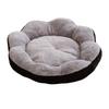 Winter Pet Bed Flower Shaped Plush Dog Bed with Anti-slip Bottom