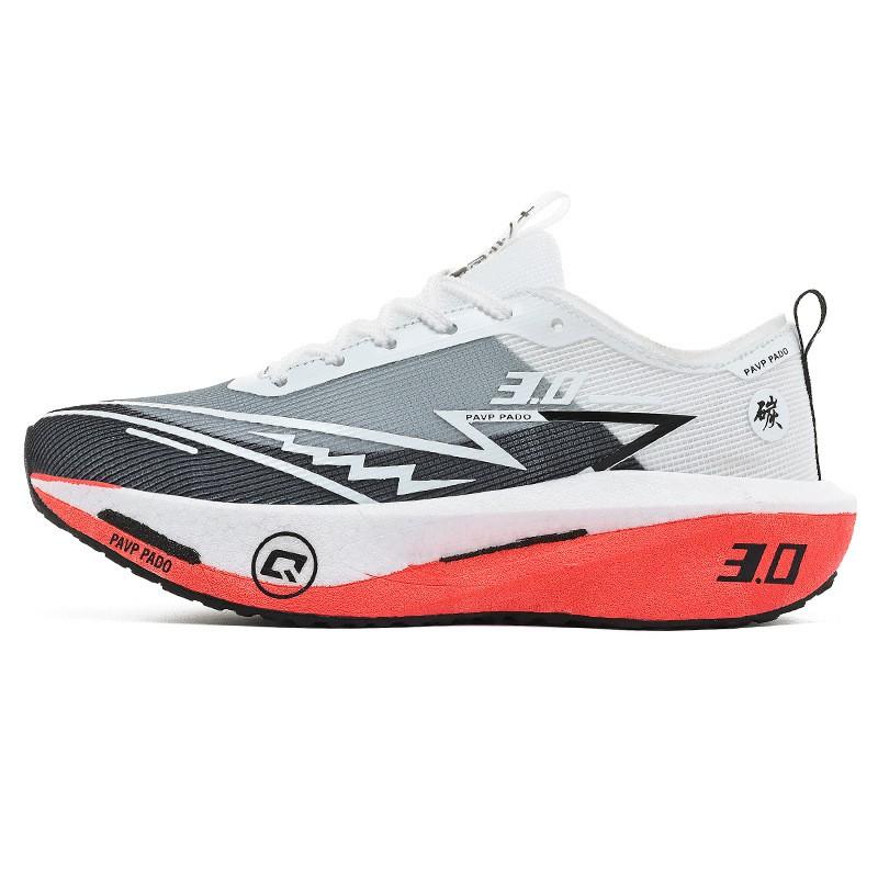 Mens Carbon Plate Running Shoes Marathon Racing Training Lightweight Breathable Low-Cut Road Trail Track