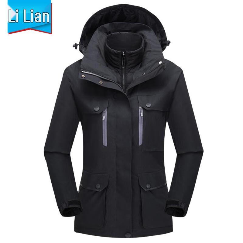 Lilian LN-CFY03BK 3-in-1 Warm Down Jacket 2XL