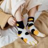 1 Pair Coral Fleece Cat Paw Winter Socks Thicken Sleeping Socks Cute Coral Fleece Warm Sock  Girls