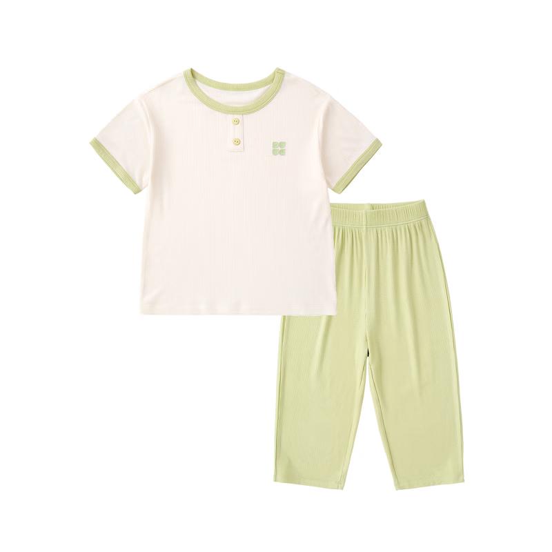 Dudujia Kids  Summer Casual Short Sleeve & Long Pants Set 80