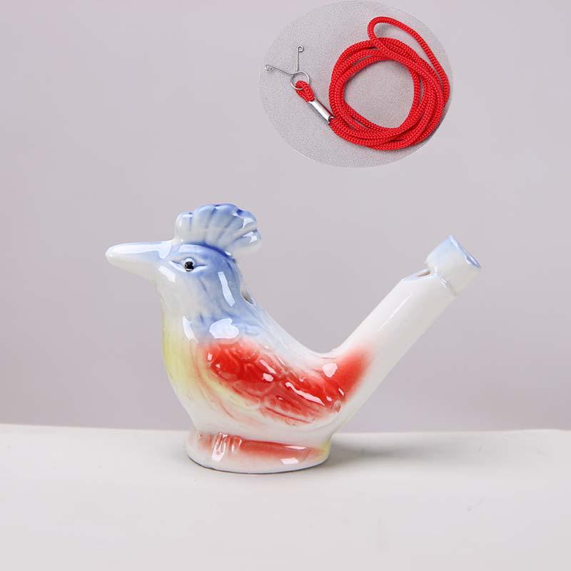 Keramisk Vattenfågel Ocarina Visselpipa - Barns Musikinstrument & Turist Hantverk