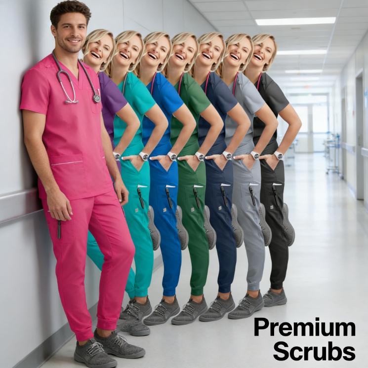 Uniformes d'infirmières Slim Fit Ensembles de blouses médicales Hauts de blouses pour femmes Pantalons Vêtements de médecins d'hôpital Clinique dentaire Laboratoire Salon Vêtements de travail
