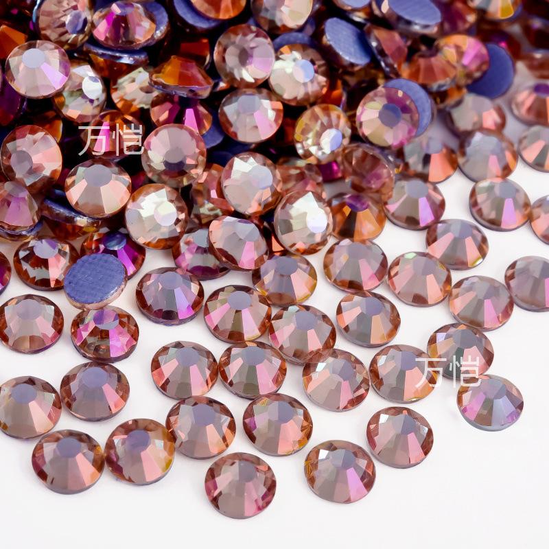 Imitation Glass Hot Diamond Rhinestone, Hot Melt Adhesive Bottom Protein Porcelain White Diy Crystal Beauty Clothing Accessories