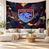 Aston Villa Fußball Wandteppich, Wandbehang aus weichem Stoff, Dekorative Kulisse für Schlafzimmer Heimwandkunst