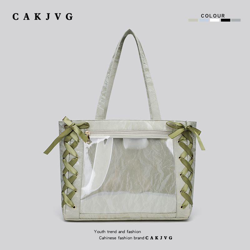 

Cakjvg Комик-кон Выставка Двумерный Бар Большой Объем Еды Лента Болевой Мешок Большая Вместимость Наплечная Сумка-Тоут 2024 Новинка Green