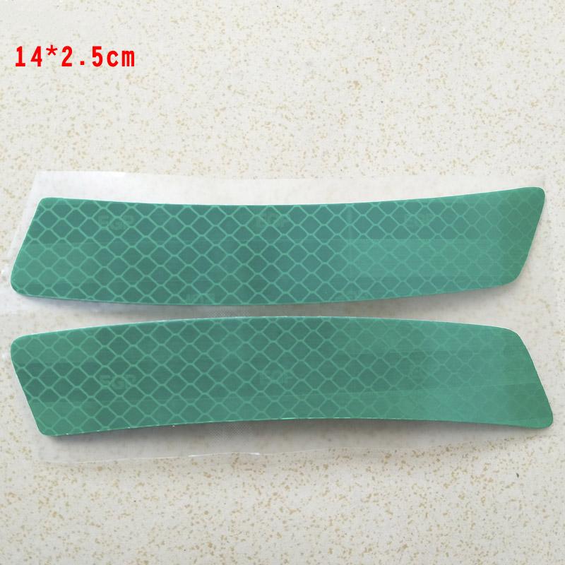 Car Tyre Eyebrow Stickers Universal Safety Warning Mark Reflective Tape Auto Exterior Motorcycle Bike Helmet