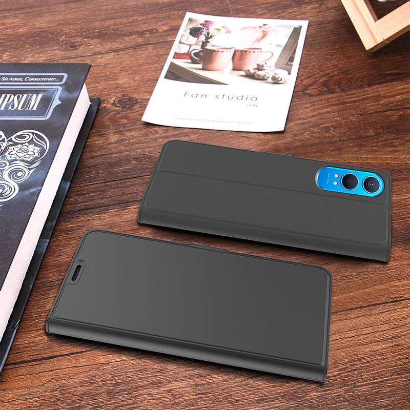 Para Capa OnePlus Nord CE4 Lite 5G Design de Slot Porta-Cartões Capa Folio de Couro PU