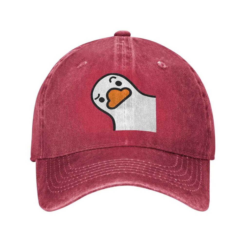 Summer White Goose Hey Bro Baseball Cap Sun  Hot Sale Print Washed Trucker Hat Men Adult Casual Running Hippie Baseball Caps