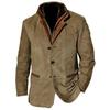 Spring And Autumn Men'S Fashion Retro Casual Tooling Splicing Contrasting Jacket