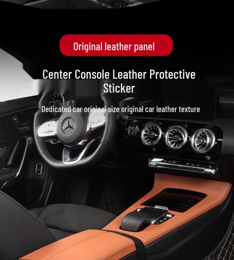 Mercedes-Benz GLA Mittelkonsolen Dekoraufkleber: Passend für GLB220, A-Klasse, CLA, EQA, EQB - Schutzfolie für den Fahrzeuginnenraum.