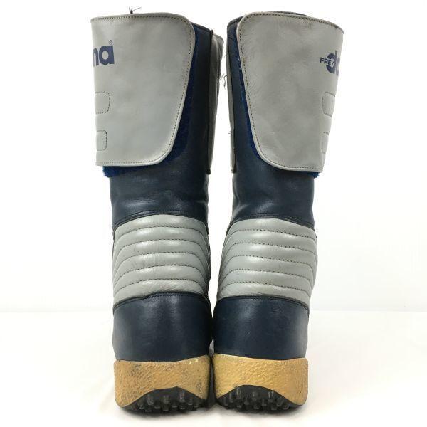 Daytona Vintage Leather Riding Motorcycle Boots Size 40 (Approx. 25.0cm) Gray×Navy Boots/Bike(USED)
