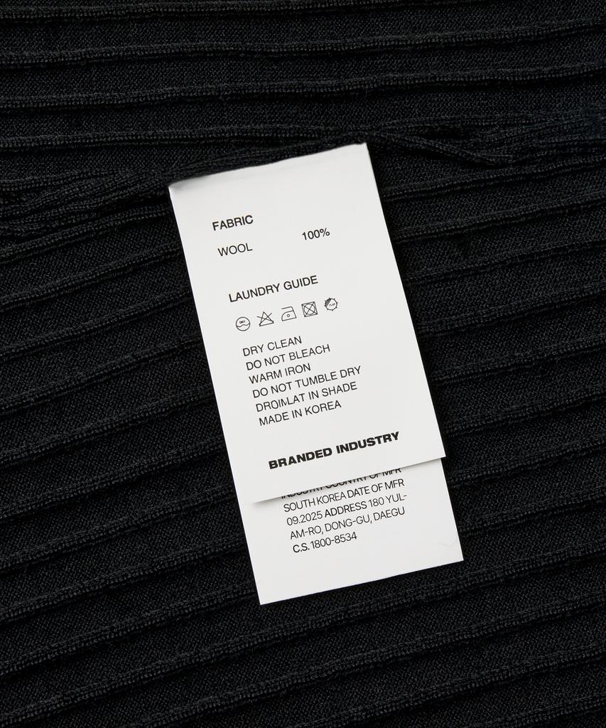 Beulaendideu Grace Merino Wool Polo Knit [Black]