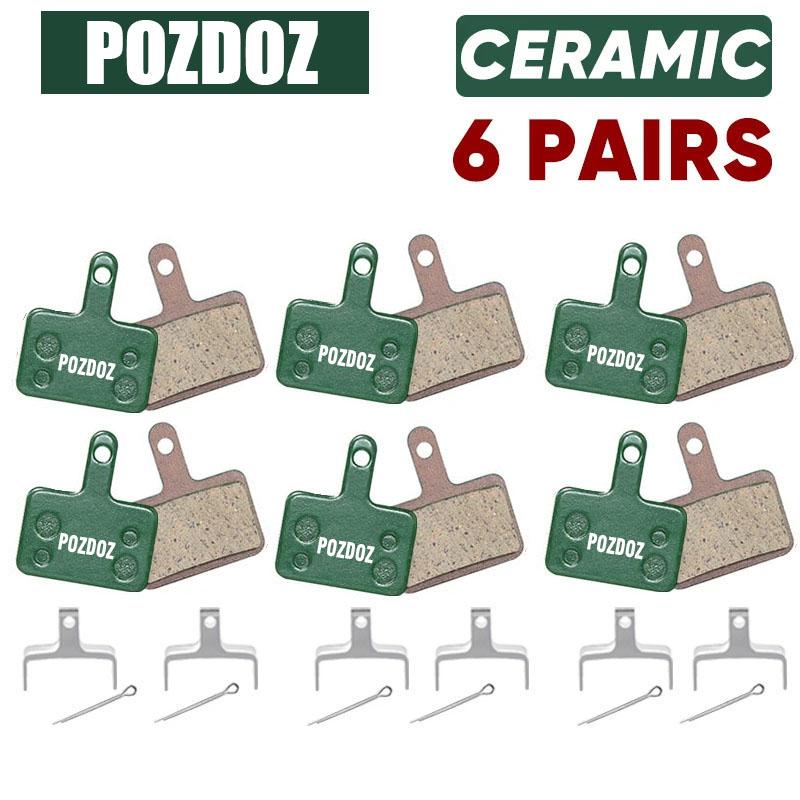 POZDOZ  MTB Ceramic Road Brake Pads for SHIMANO B01S B05S Mountain Bicycle Hydraulic Disc Brake Pads Bike Cycling Parts
