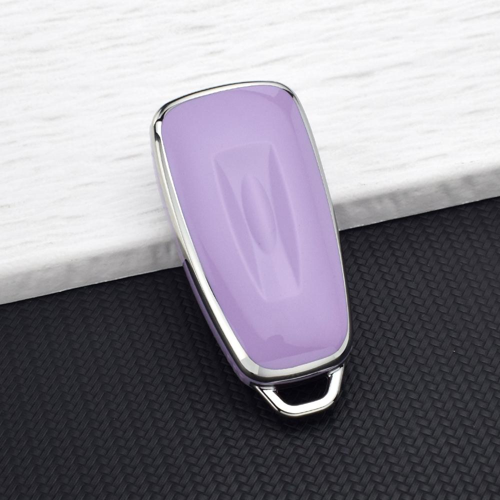 Soft Folding Car Key Case for Ford Focus Ranger Mondeo S-Max C-Max Galaxy Transit Tourneo Custom Auto Key Protector Keychain