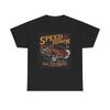 Camiseta Gráfica Speed Demon Vintage Unisex de Algodão Pesado