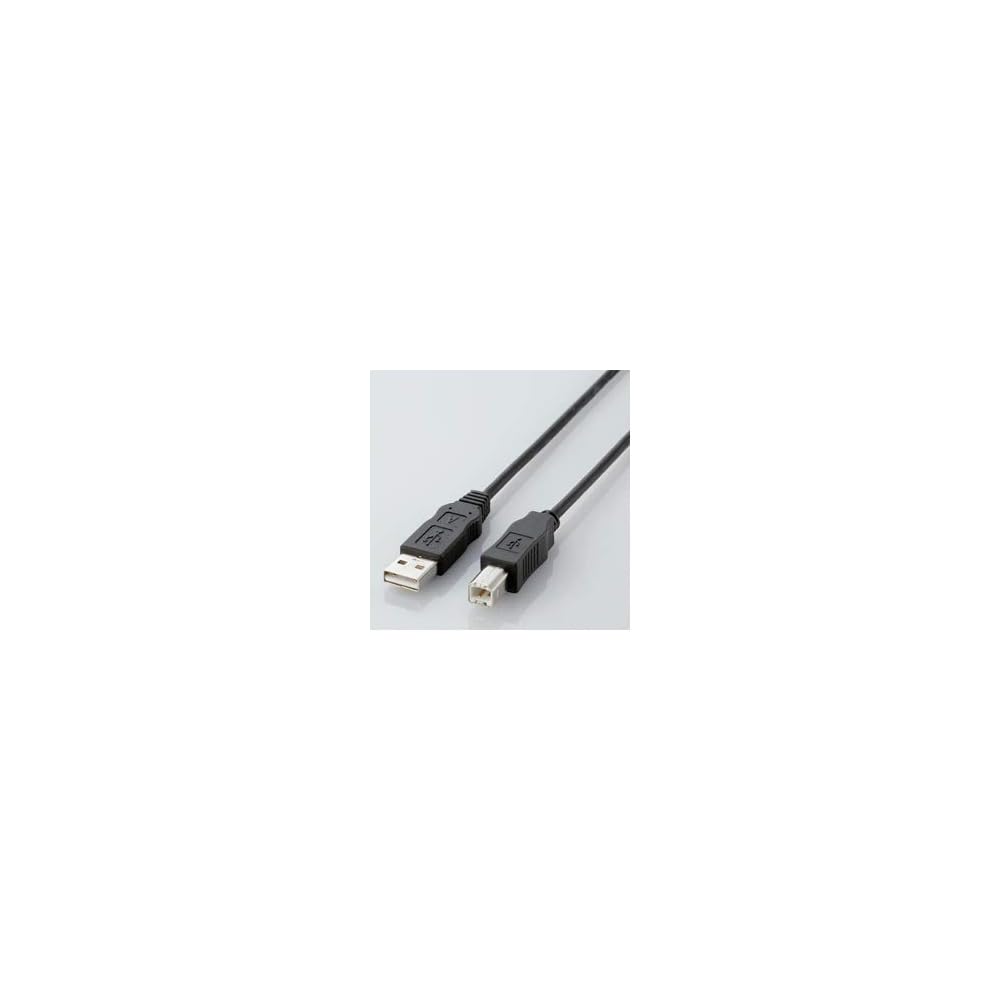 (2 упаковки) Экологичный USB-кабель ELECOM (A-B, 0,5 м) USB2-ECO05