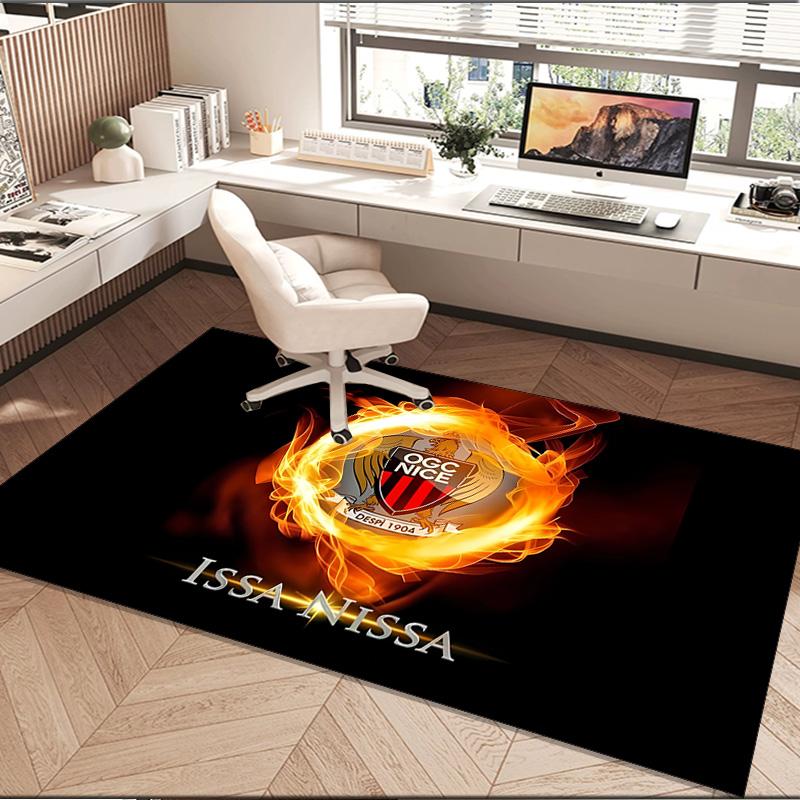 1PC rug Ogc Nice Crest Carpet, Chair Rug,Area Rug for Office Bedroom living rooms bedroom, Doormat decor Christmas fan gifts