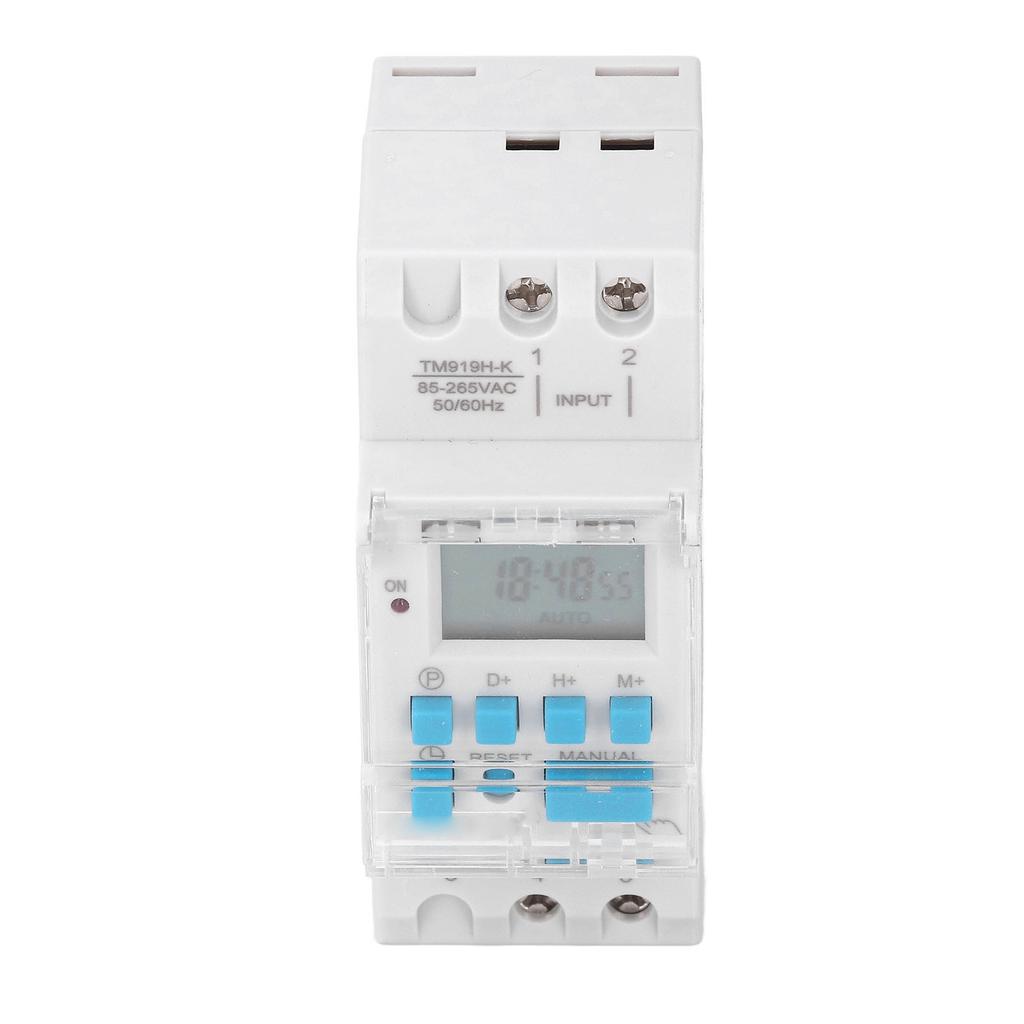 7 Days Programmable Timer Switch Digital LCD Display Electronic Countdown 24 Hours 16A TM919HK