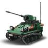 DIY Germany Military Series HX-8 Elefant Tractor PZH2000 Cannon Leopard Tank Lars-2 Rocket Launcher Building Blocks Bricks