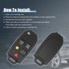 Remote Control Key Housing 5 Buttons for Volvo XC90 V70