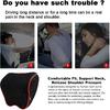 Crofy 2 Pack Car Neck Pillow, Softness Car Headrest Pillow For Driving With Adjustable Strap, 100% Memory Foam And Breathable Removable Cover,