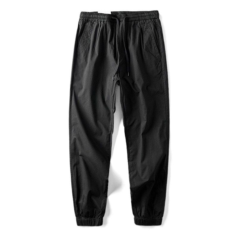 Summer Thin Jogger Pants Men Cotton Overalls