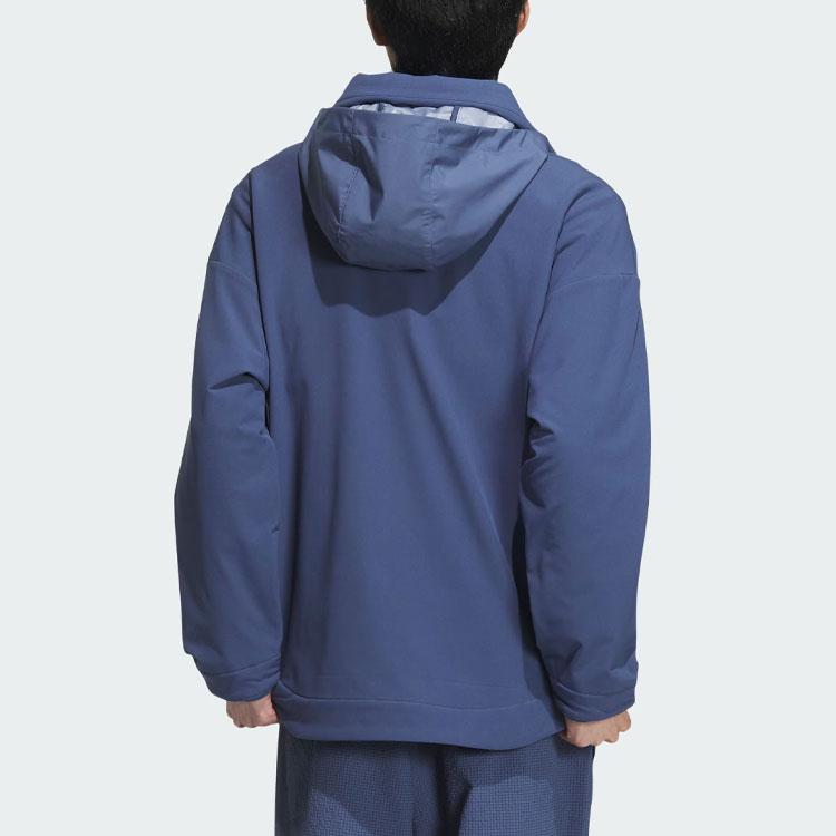 Adidas Fustl Jacket 2 Logo Sports Casual Loose Hooded Jacket Men Jackets Gray Blue IZ1497