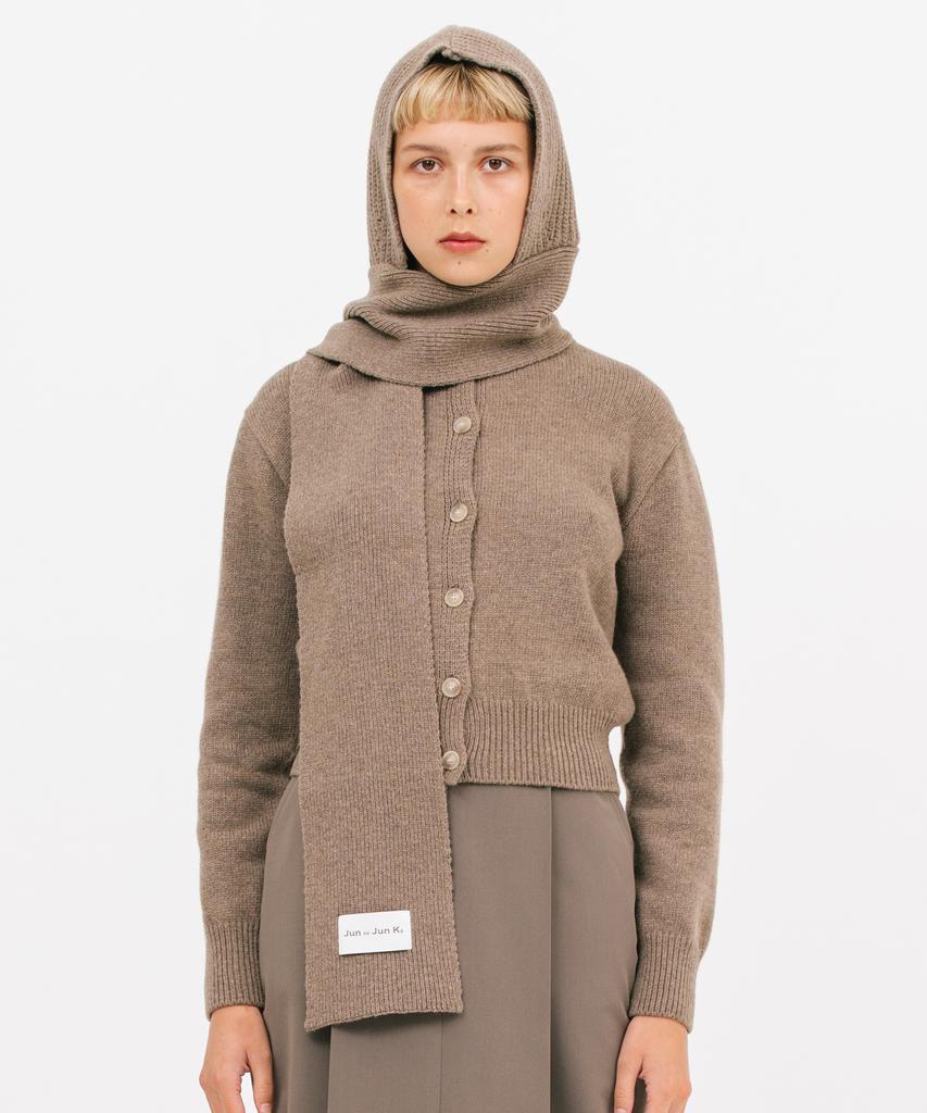 JUN BY JUN K Wool Muffler Balaclava_Mocha
