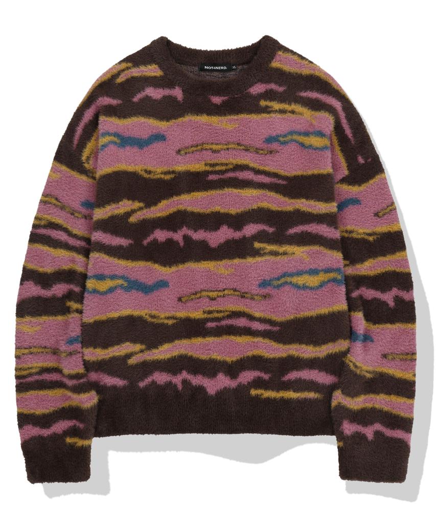 NOT4NERD Night Mist Mohair Knit - Brown