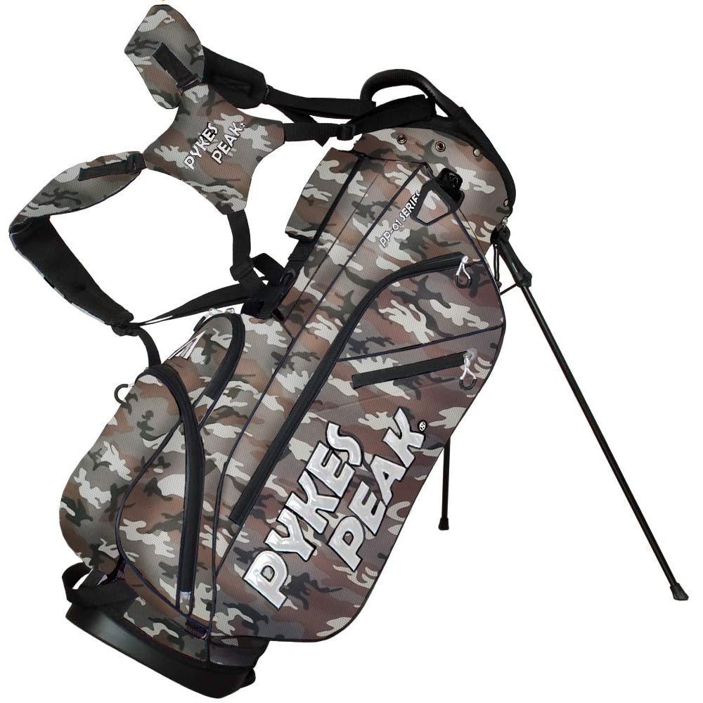 

[Офіційний] Сумка для ключок PYKES PEAK Тип стенд [Легка 2,2 кг Всього 10 кольорів Вміщує 14 ключок] Сумка для гольфу [Сумісна з 47 дюймами Тип 9.0] Сумка-стенд