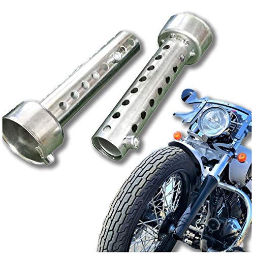 Lapensee PIENSE Motorcycle Inner Silencer Inner Baffle Universal Silencer Set of 2 Long Short Width: 42/45/48/60mm (42mm Black)