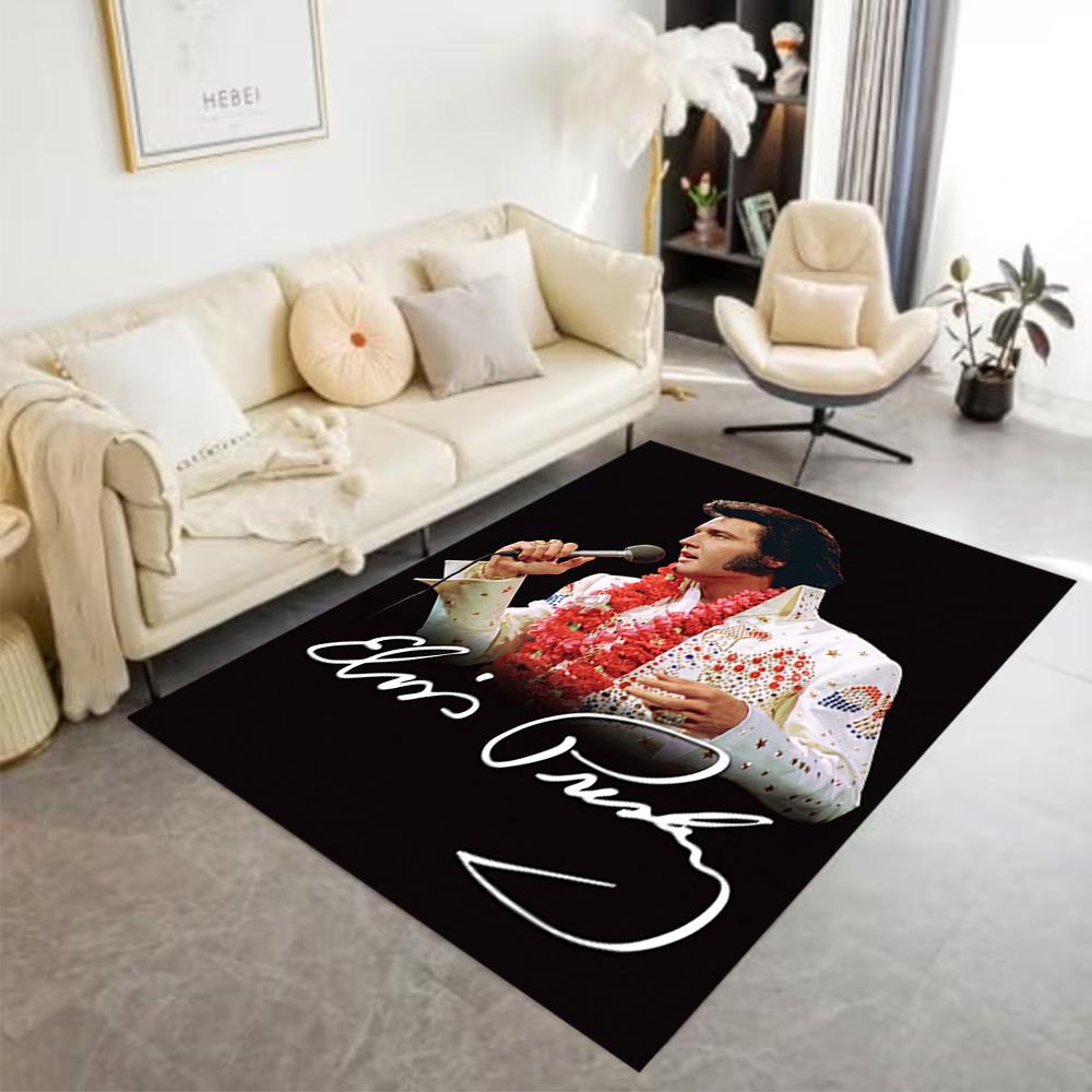 Elvis Presley Performance Carpet Suitable for Hallway Study Room Bedrooms Dining Room Anti-slip Rug Decorate Offices Wedding Party Gift