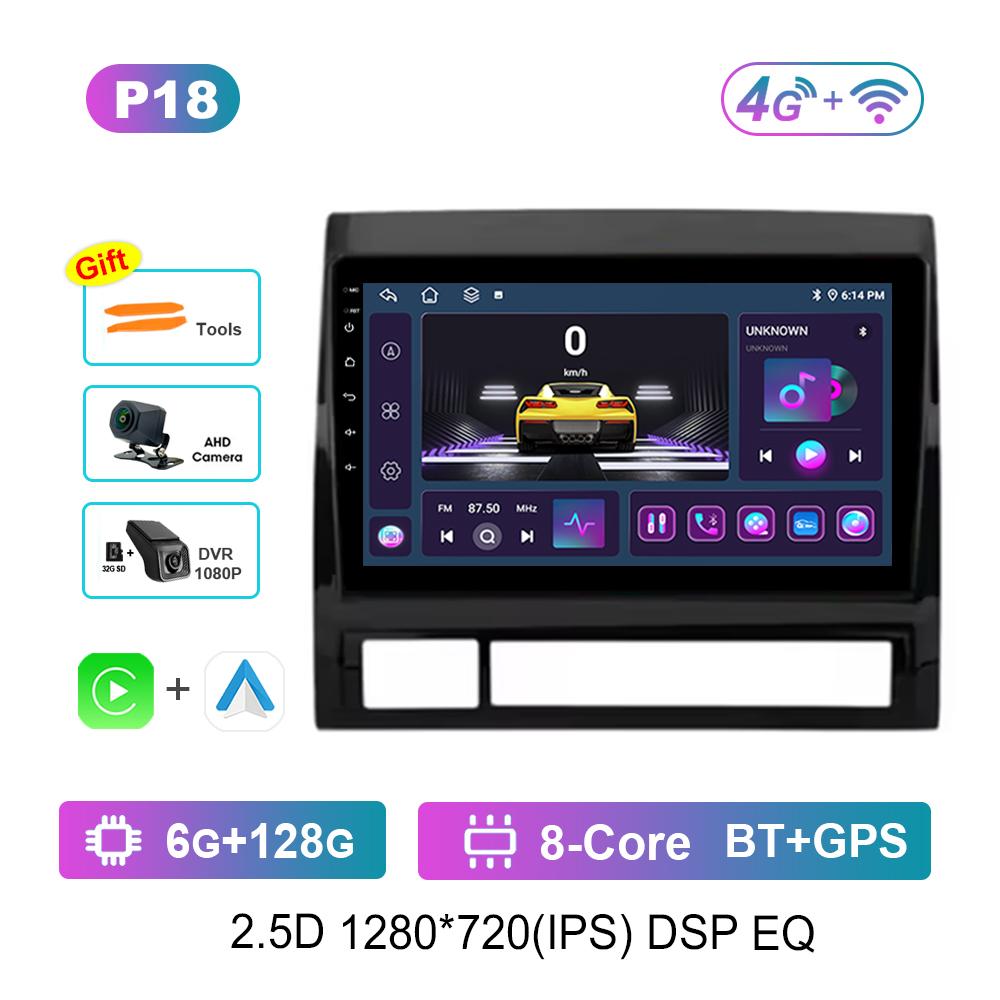 For Toyota Tacoma 2 N200 Hilux 2005 - 2015 Car Android Intelligent System DSP Stereo 4G Navi GPS WiFi IPS Touch Screen Bluetooth
