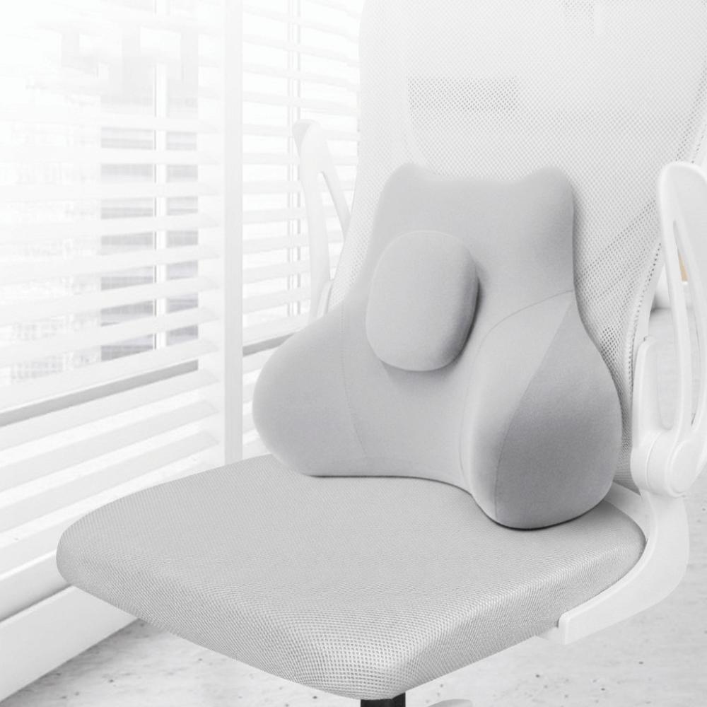 Rebound Lumbar Support Cushion Ergonomic Waist Pillow Comfortable Waist Rest Travel Backrest