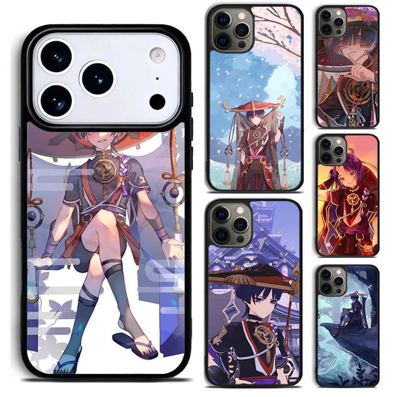 Scaramouche Genshin Impact Phone Case For iPhone 17,16e,15,14,13,12,11,Mini,Pro,MAX soft Silicone Cover