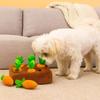 6/8 Hole Dog Carrot Pulling Toy Plush Soft Interactive Training Toys Bite Resistant Carrot Dog Toys Mental Stimulation