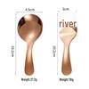 Ru Han Short Handle Round Head Stainless Steel Spoon