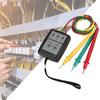 Phase Rotation Meter 5 LED Indicator No Battery Design 3 Test Leads 3 Phase Sequence Rotation Tester 60V To 600V AC